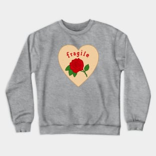 Fragile Mazapan Heart YELLOW Crewneck Sweatshirt